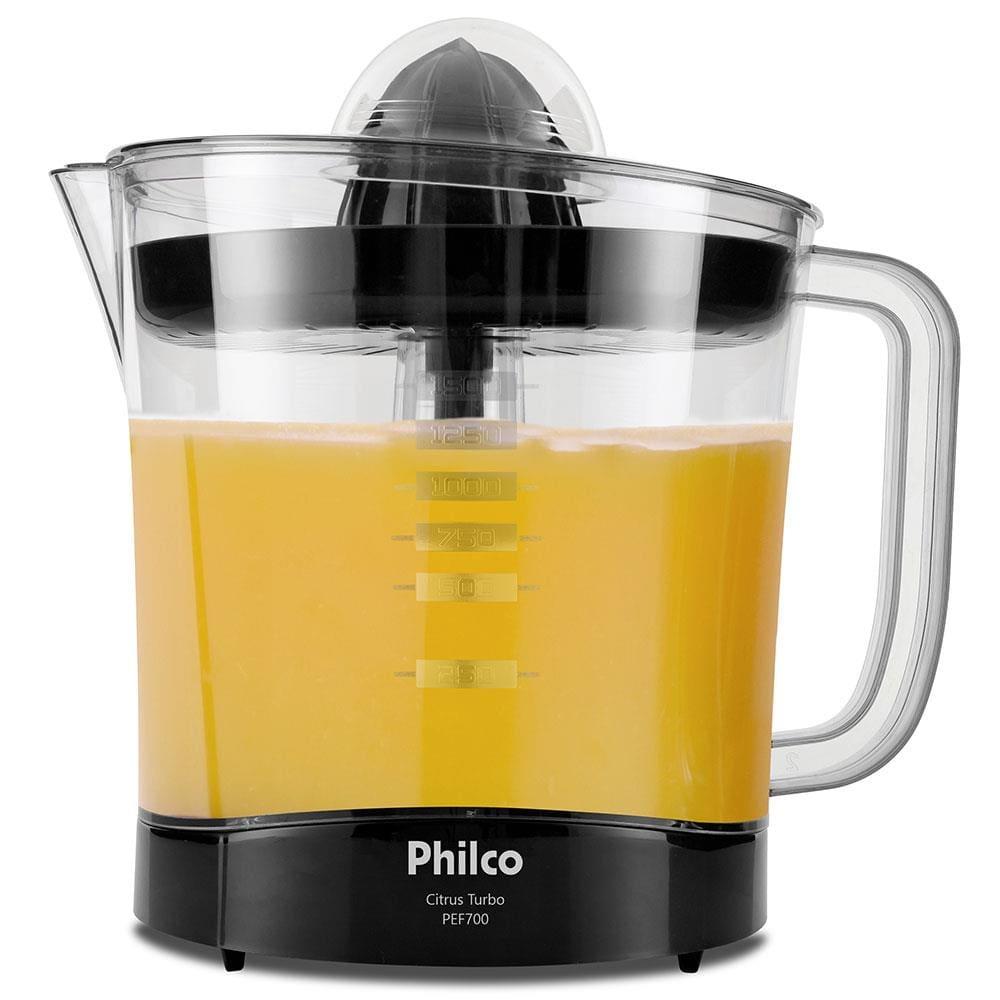 Espremedor de Frutas Philco Citrus Turbo PEF700P com 2 Cones 1,5L e 70 W - Preto - 2