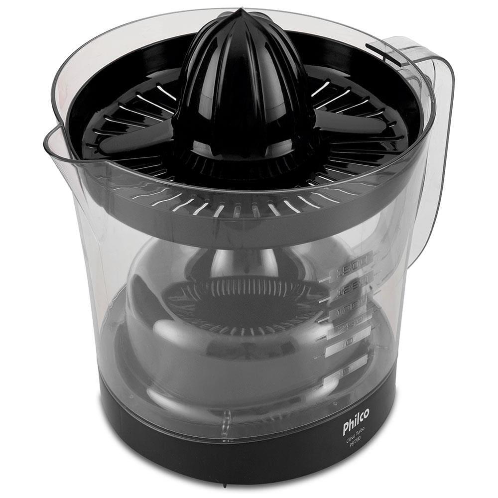 Espremedor de Frutas Philco Citrus Turbo PEF700P com 2 Cones 1,5L e 70 W - Preto - 3