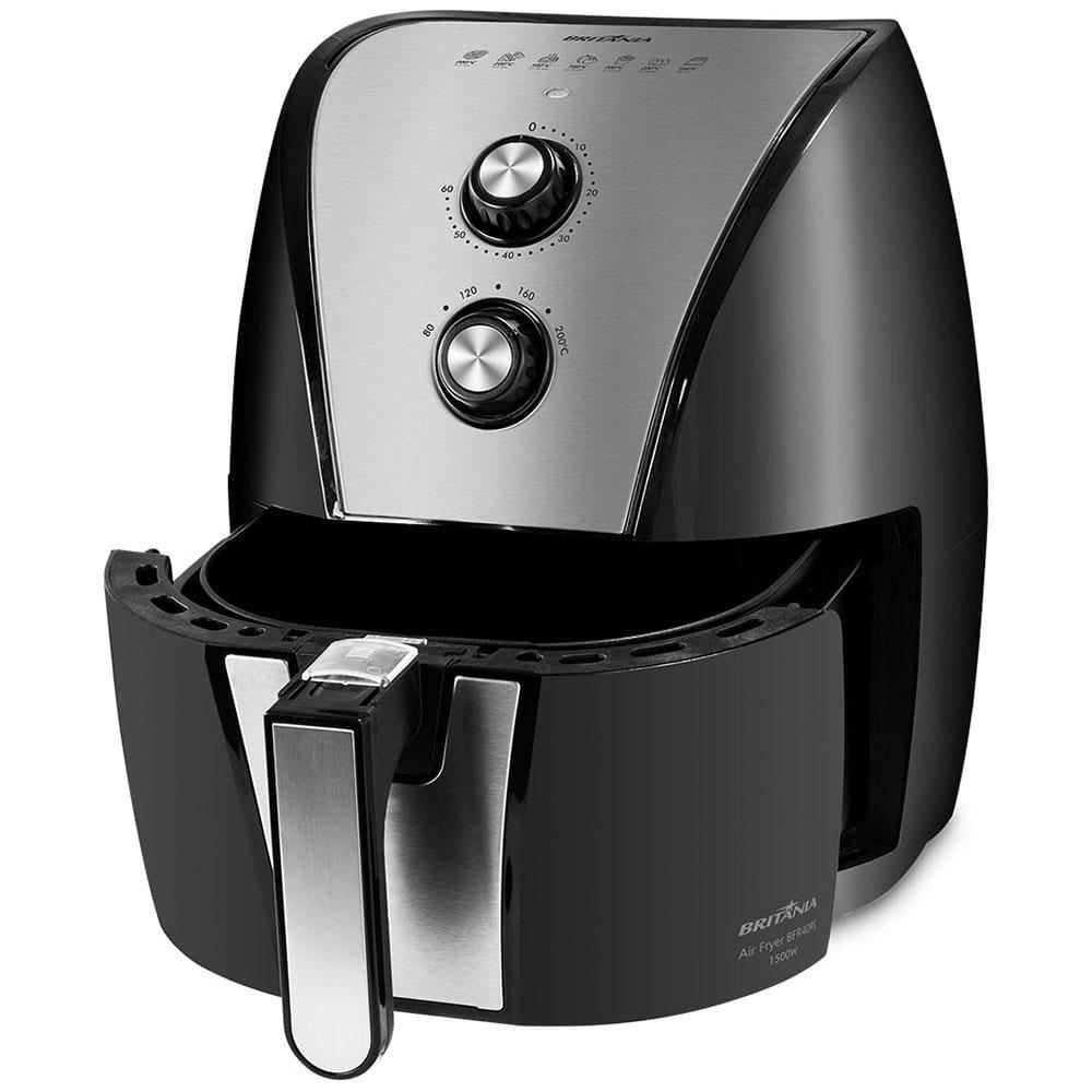 Fritadeira Elétrica Sem Óleo Air Fryer Britânia BFR40PI 4,3L – Preta e Inox - 4