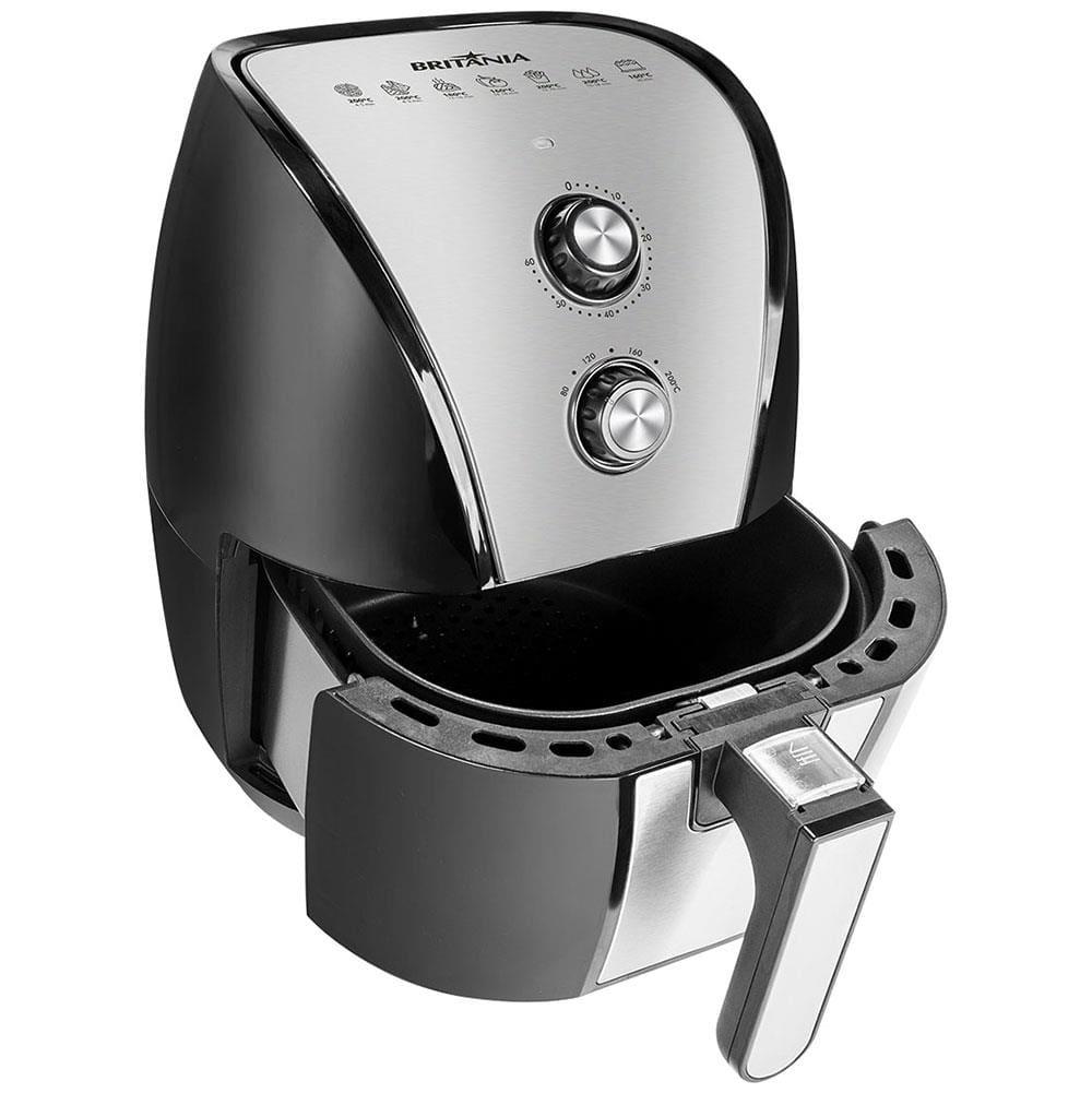 Fritadeira Elétrica Sem Óleo Air Fryer Britânia BFR40PI 4,3L – Preta e Inox - 5