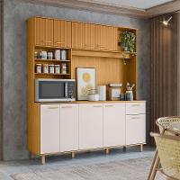 Cozinha Compacta Poliman Nuria com 9 Portas, 1 Gaveta e 4 Prateleiras - 180cm de largura - 1