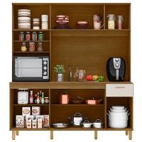 Cozinha Compacta Poliman Nuria com 9 Portas, 1 Gaveta e 4 Prateleiras - 180cm de largura - 3