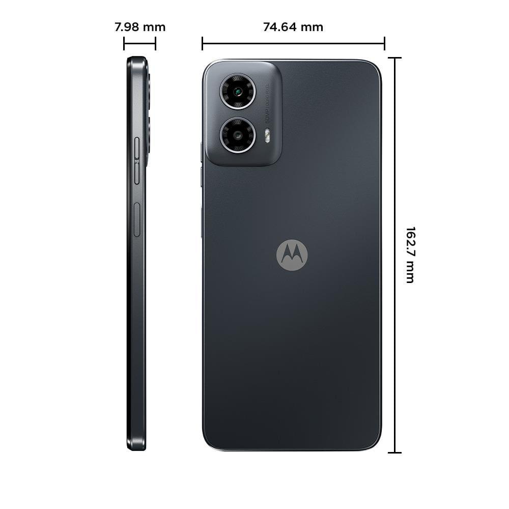 Smartphone Motorola Moto g34 5G Preto 128GB, 4GB RAM + 4GB Ram Boost, AI Câmera 16MP Sensor FPS Lateral - 5