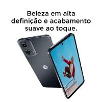 Smartphone Motorola Moto g34 5G Preto 128GB, 4GB RAM + 4GB Ram Boost, AI Câmera 16MP Sensor FPS Lateral - 8