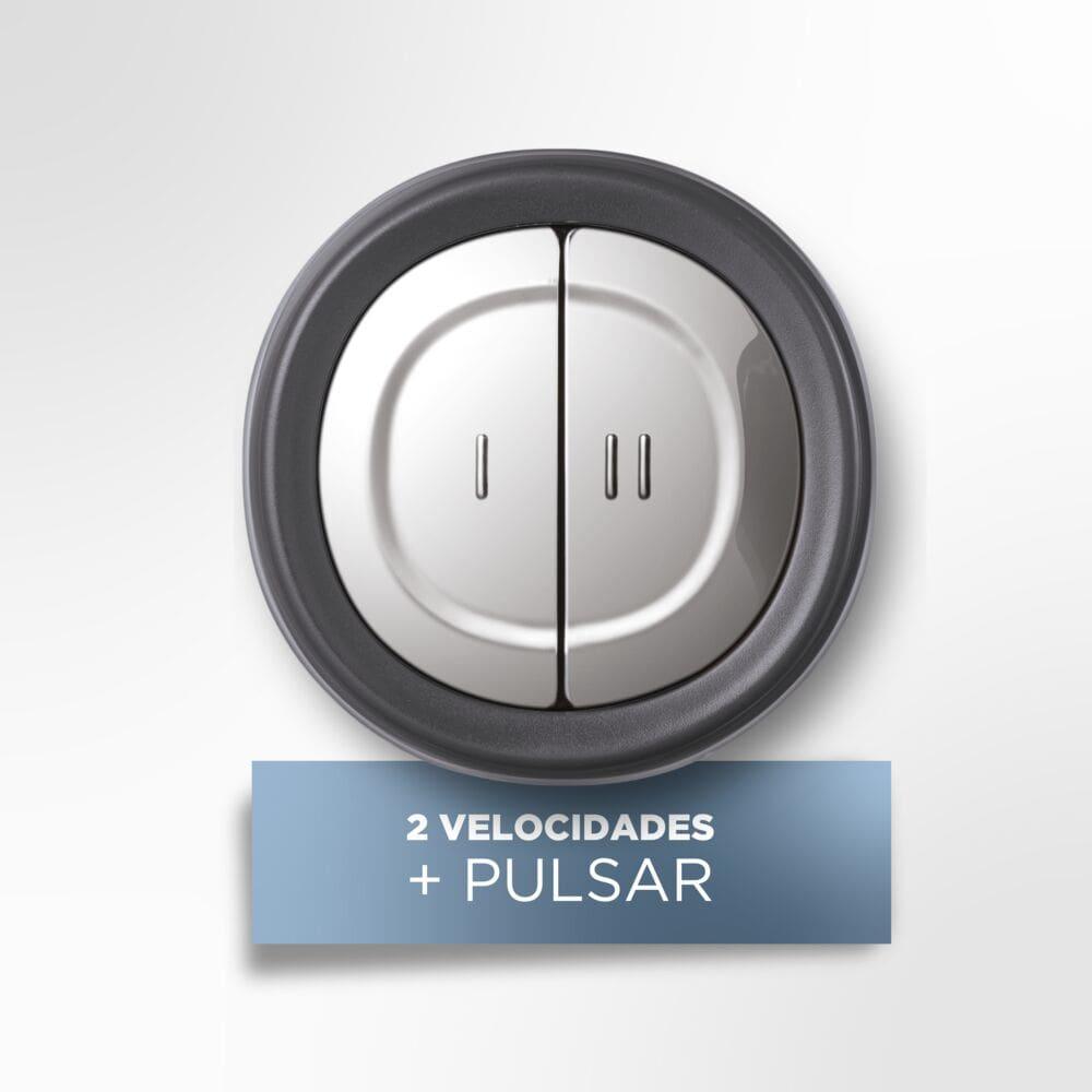 Miniprocessador de Alimentos Black Decker MP300G Antiaderente em Inox, Modo de 2 ou 4 Lâminas com 2 Velocidades - 300W - 7