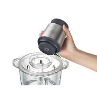 Miniprocessador de Alimentos Black Decker MP300G Antiaderente em Inox, Modo de 2 ou 4 Lâminas com 2 Velocidades - 300W - 6