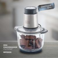 Miniprocessador de Alimentos Black Decker MP300G Antiaderente em Inox, Modo de 2 ou 4 Lâminas com 2 Velocidades - 300W - 8