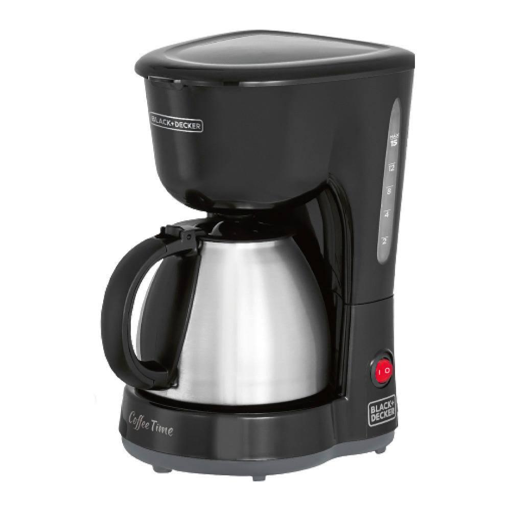 Cafeteira Elétrica Black+Decker CM15 15 Cafés Jarra em Inox Preto 110V - 1
