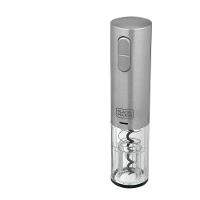 Abridor de Vinho à Bateria Black Decker Gourmand Gris W10, Saca Rolhas com Carregamento USB - Inox - 1