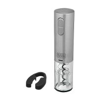 Abridor de Vinho à Bateria Black Decker Gourmand Gris W10, Saca Rolhas com Carregamento USB - Inox - 3