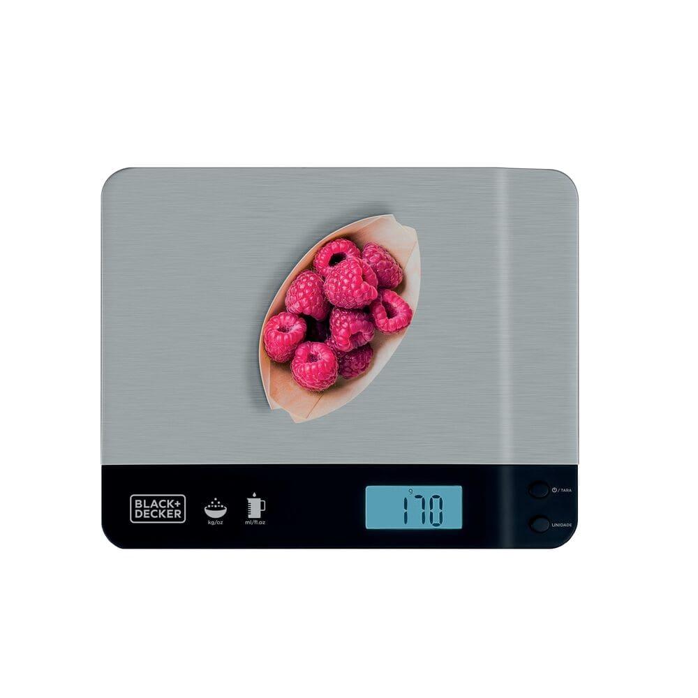 Balança de Cozinha Black Decker BC500 à Pilha com Acabamento em Inox e Capacidade de até 5kg - 4
