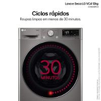 Lava e Seca LG 12Kg/7Kg Smart VC4 com Inteligência Artificial AI DD™ CV5012PC4 - Inox - 6