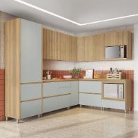 Armário Aéreo de Canto Nesher Rainha em MDF 15mm com 2 Portas e 1 Prateleira - 92cm de largura - 7