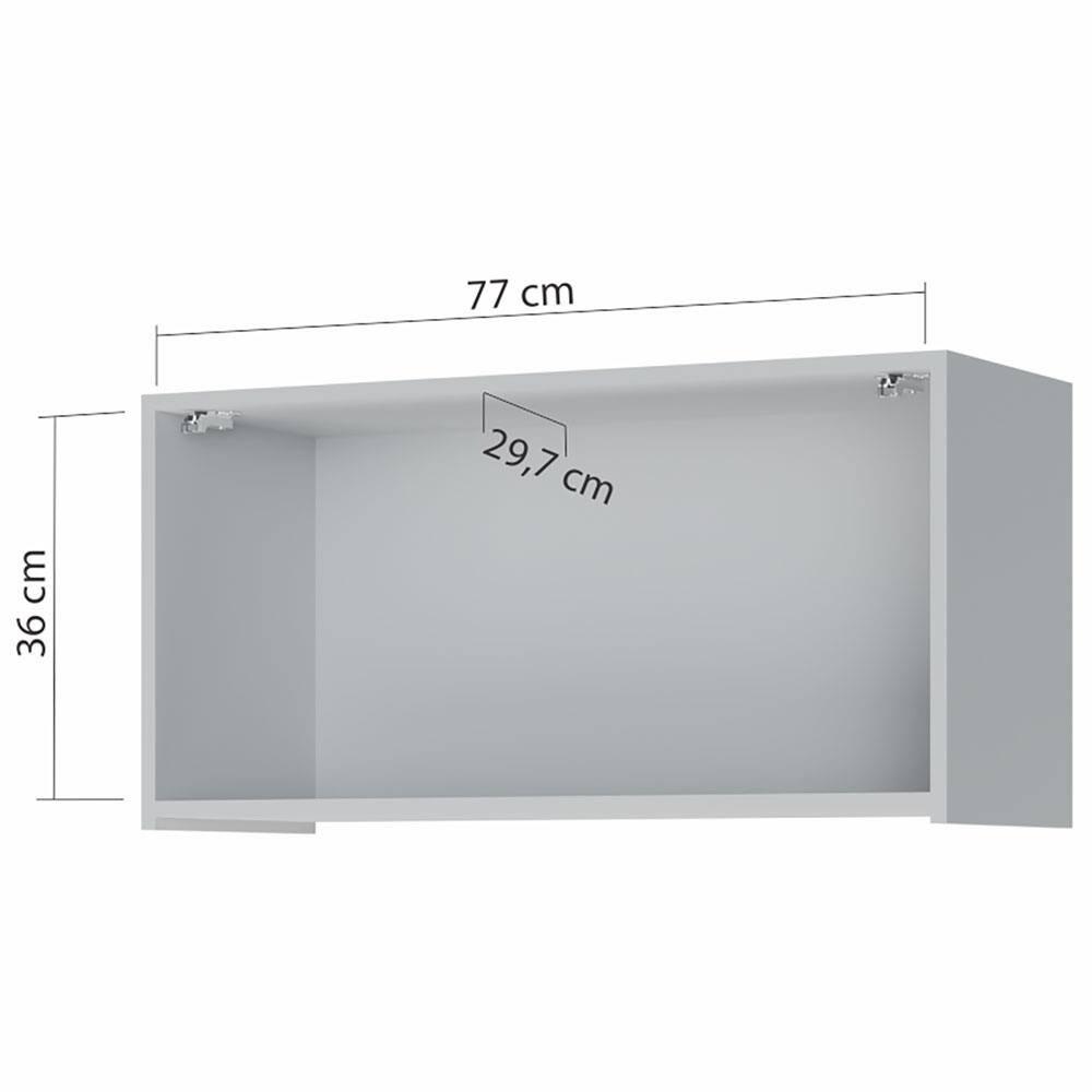 Armário de Geladeira Nesher Rainha em MDF 15mm com 1 Porta e 1 Prateleira - 80cm de largura - 3