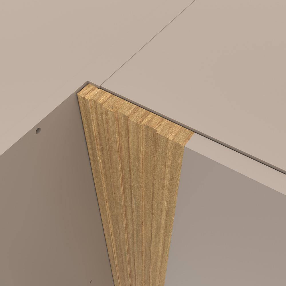 Cozinha Compacta Bartira Pérola com 5 Portas, 2 Gavetas, 1 Gavetão e 4 Prateleiras - 251cm de largura - 9