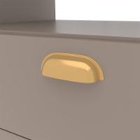 Cozinha Compacta Bartira Pérola com 5 Portas, 2 Gavetas, 1 Gavetão e 4 Prateleiras - 251cm de largura - 8