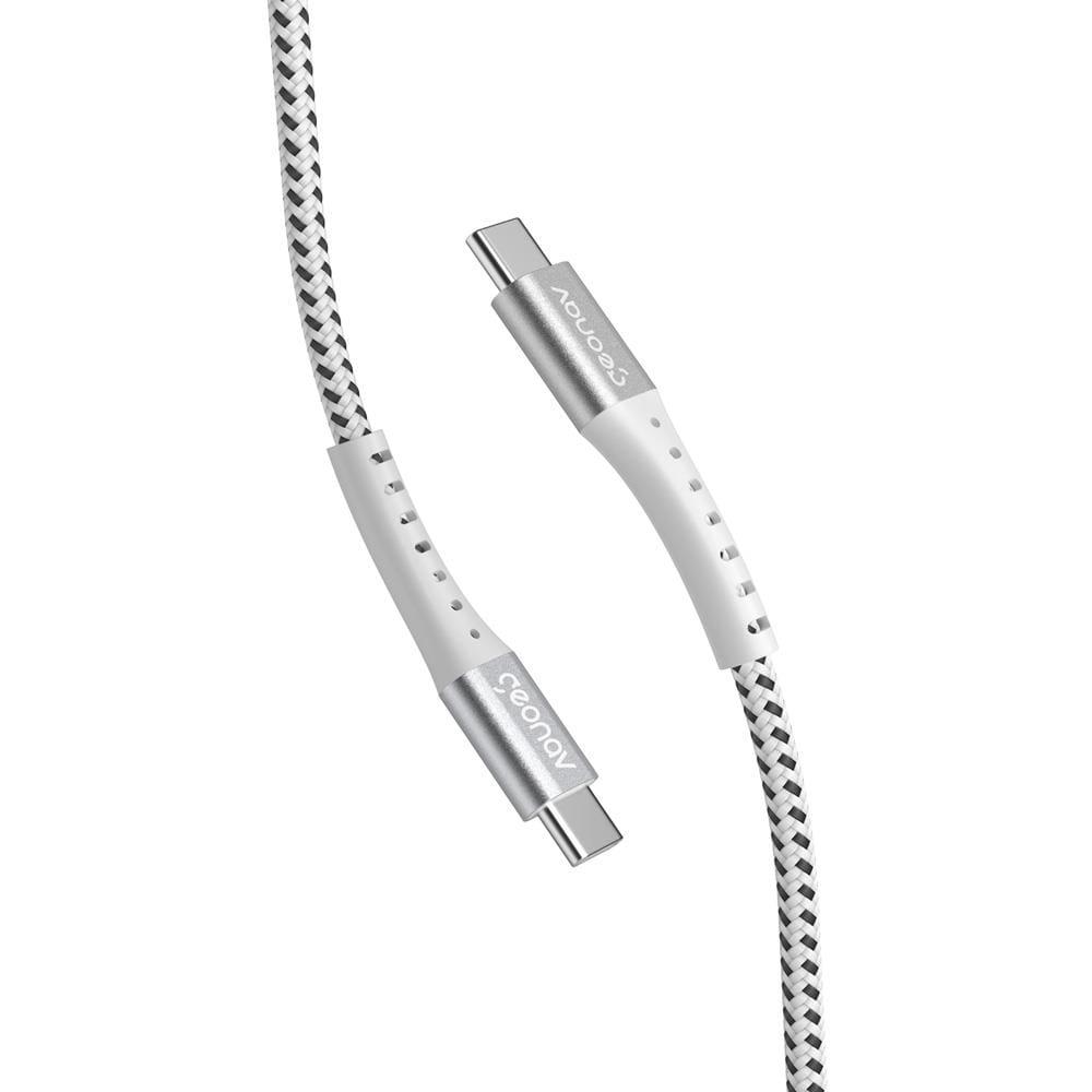 Cabo USB-C ESC06WT em Nylon Trançado Geonav – 1,2 metro - 3