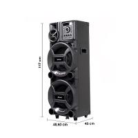 Caixa Amplificadora Amvox Pesadão Black ACA 2201 com Bluetooth, Entradas USB, Microfone e Instrumentos - 2200W - 10