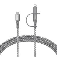 Cabo 2 em 1 USB-C Lightning LC21GR Geonav - 1,5m - 1