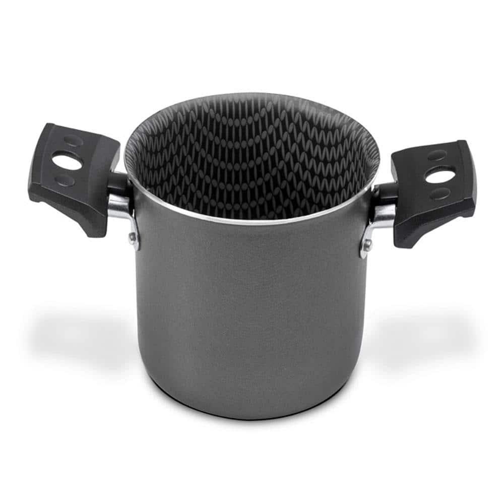 Mini Cuscuzeira Multiflon em Alumínio com Cabo TPA Versátil - Cinza - 3