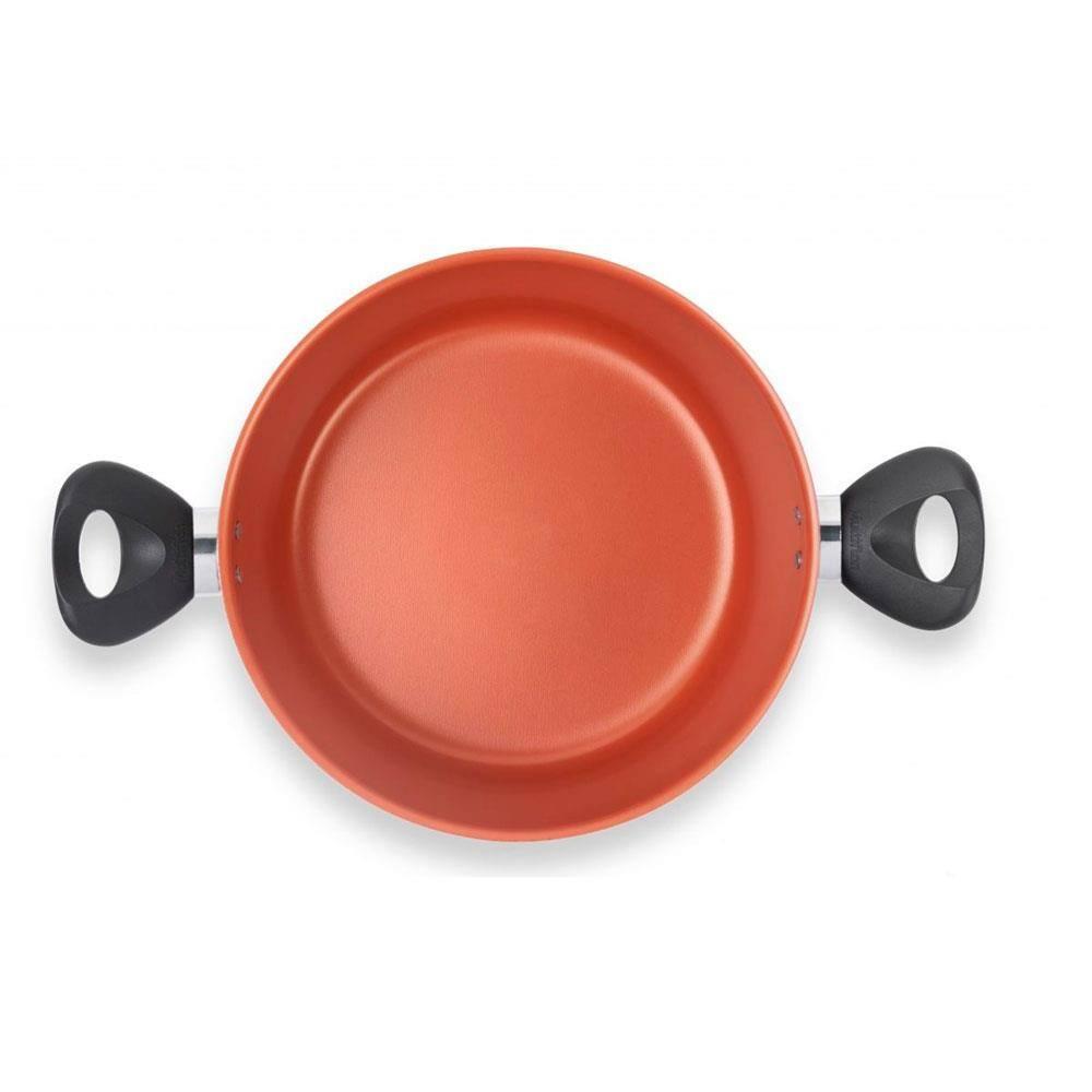 Caçarola Terracota Multiflon com Antiaderente de Alumínio - 24cm - 3