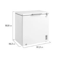 Freezer Horizontal Midea MDRC280 200 litros - Branco - 7