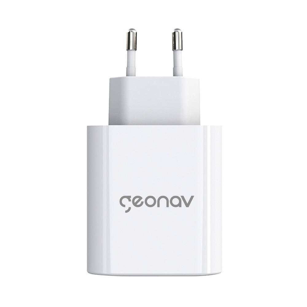 Carregador de Tomada Geonav Turbo Duo 48W com USB-A e USB-C para Celulares e Dispositivos Eletrônicos - 5