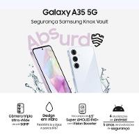 Smartphone Samsung Galaxy A35 5G Azul Claro 256GB, 8GB RAM, Câmera Tripla Traseira de até 50MP, Selfie de 13MP e Tela super AMOLED de 6.6” - 2