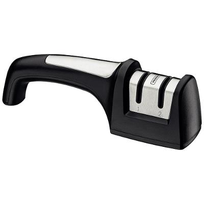 Afiador de Facas Tramontina Profio Diamantado com Suporte em ABS e Aço Inox Preto