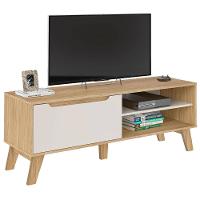 Rack Artely Lotus com 134 cm de Largura, 1 Porta Basculante, Ideal para TV de Até 60” - 2