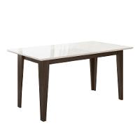 Mesa de Jantar Retangular Poliman Goya com Tampo de Vidro e 6 Cadeiras Revestidas em Suede - 3