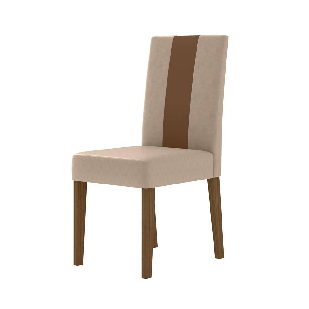 Mesa de Jantar Retangular Poliman Belle com 4 Cadeiras Revestidas em Suede - 5