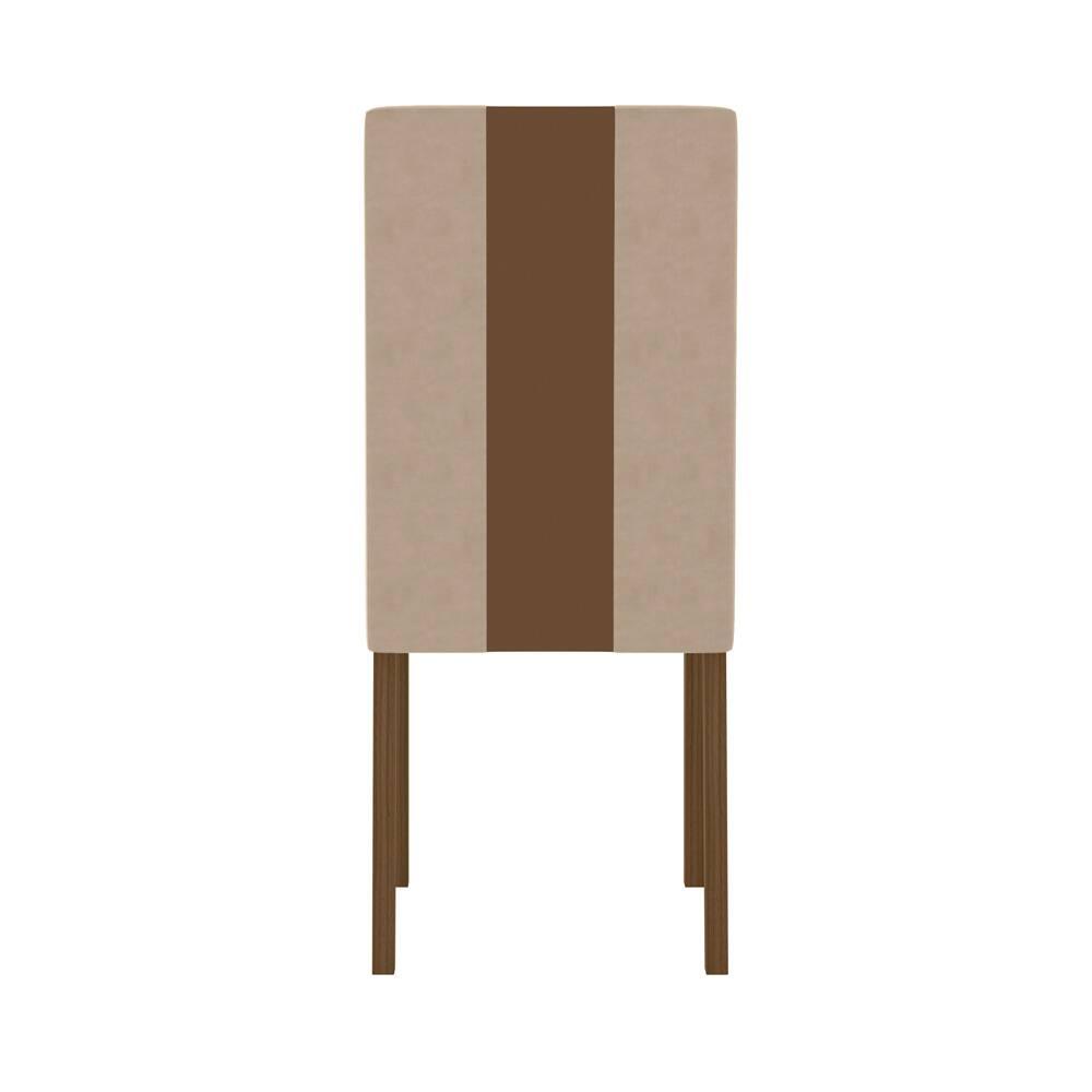 Mesa de Jantar Retangular Poliman Belle com 4 Cadeiras Revestidas em Suede - 6