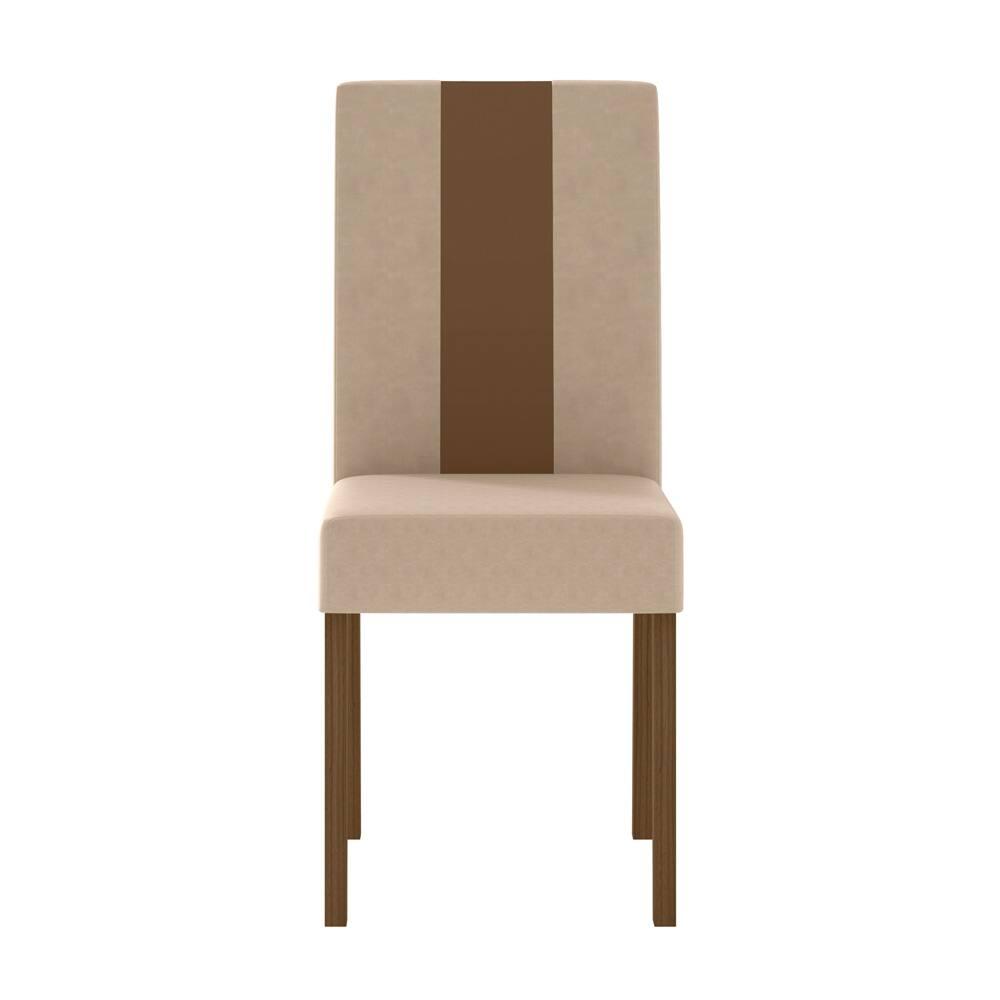 Mesa de Jantar Retangular Poliman Belle com 4 Cadeiras Revestidas em Suede - 7