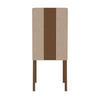 Mesa de Jantar Retangular Poliman Goya com 6 Cadeiras Revestidas em Suede - 6