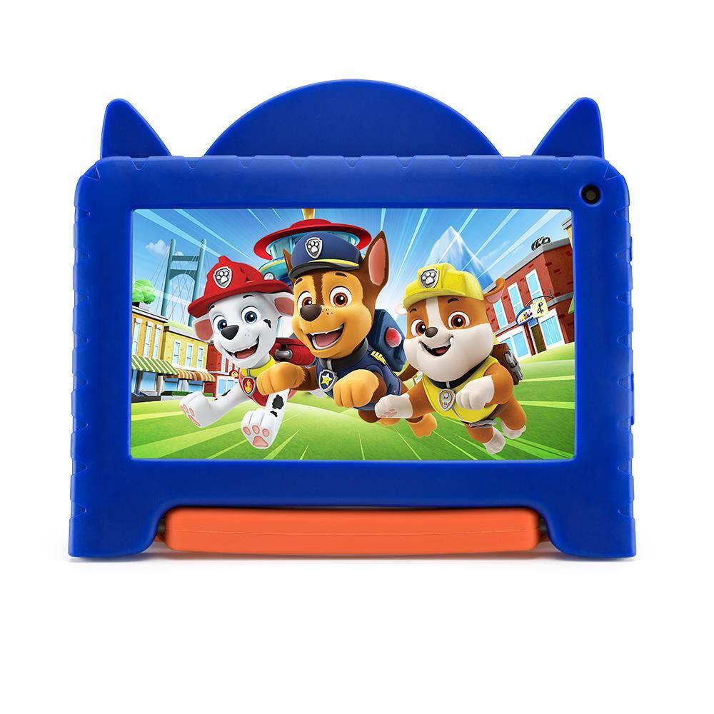 Tablet Infantil Multi Chase Patrulha Canina 7” Android 13 GO NB421 Quad-Core Wi-Fi 64GB 2MP Azul e Vermelho - 1