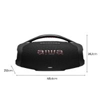 Caixa de Som Aiwa Boombox Plus com 3 Alto-falantes Bivolt e com Proteção IP66 Contra Água e Poeira AWS-BBS-01B - 200W - 6