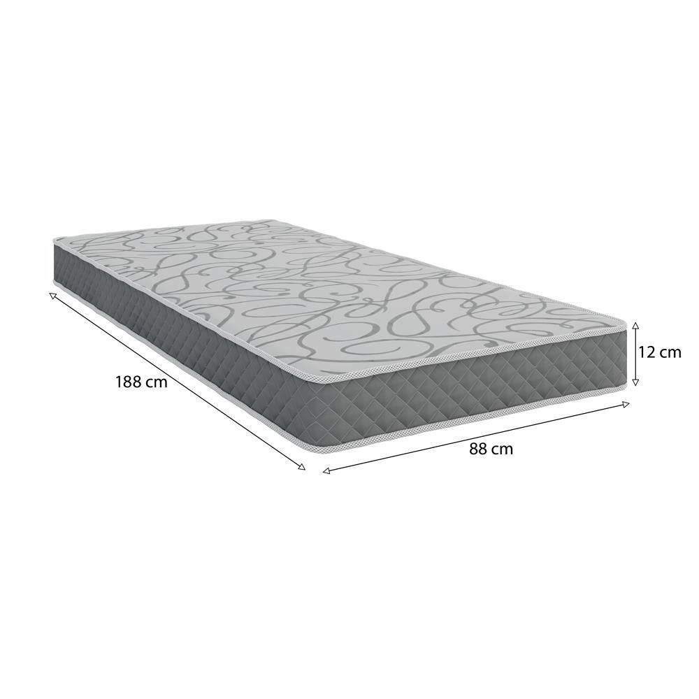 Colchão Solteiro Umaflex Sublime Espuma D20 12 x 88 x 188 cm - Cinza - 4