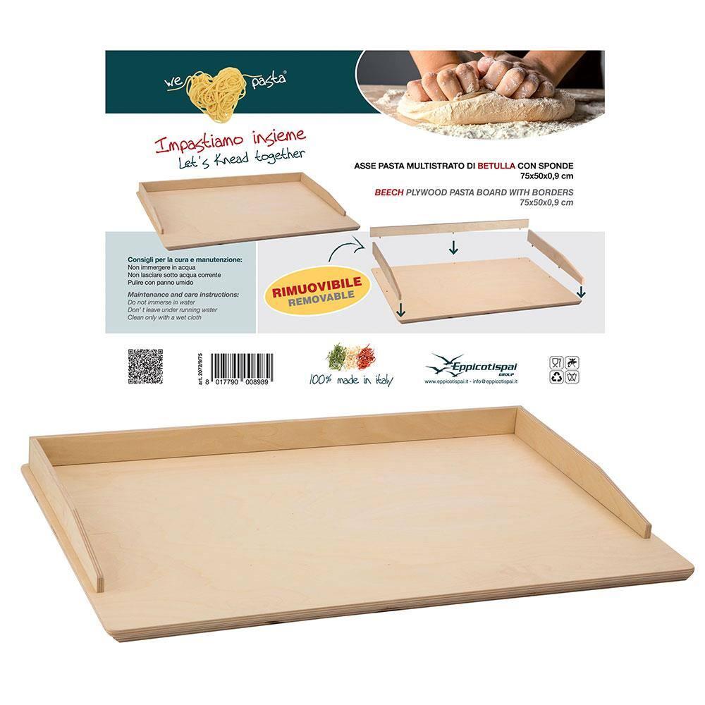 Tábua para Pasta com Borda Eppicotispai em Madeira - 75 x 50 x 0,9 cm - 2