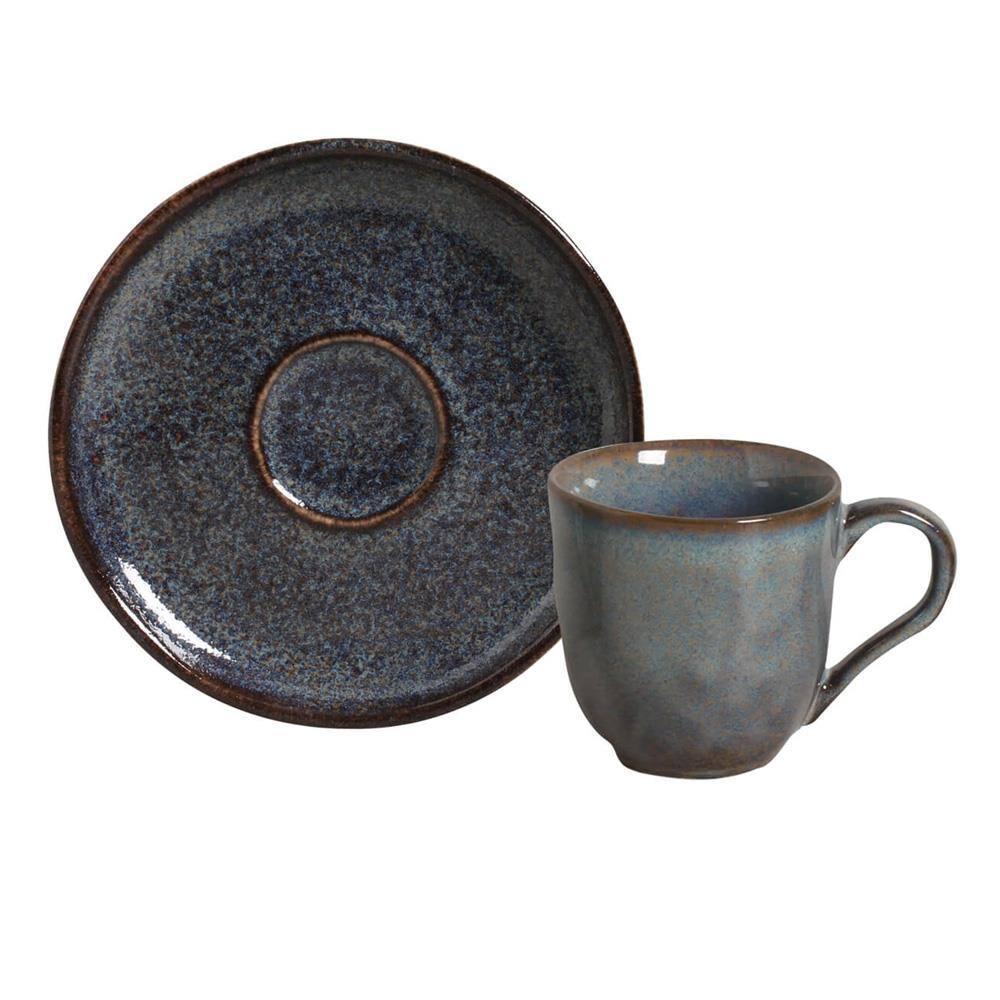 Conjunto de Xícaras de Café com Pires Porto Brasil Bio Titanium 6 peças - 120 ml - 2