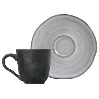 Conjunto de Xícaras de Café com Pires Porto Brasil Orgânico Concreto 6 peças - 120 ml - 2