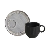 Conjunto de Xícaras de Chá Empilháveis com Pires Porto Brasil Dust 6 peças - 230 ml - 2