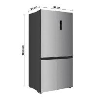 Geladeira TCL Multidoor C516CDN Inverter Frost Free Twin Eco Espaço Flex Metal Cooling Painel Digital com 4 Portas Inox - 516L - 6