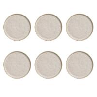 Conjunto de Prato de Pão Porto Brasil Bio Latte 6 peças – Bege - 1