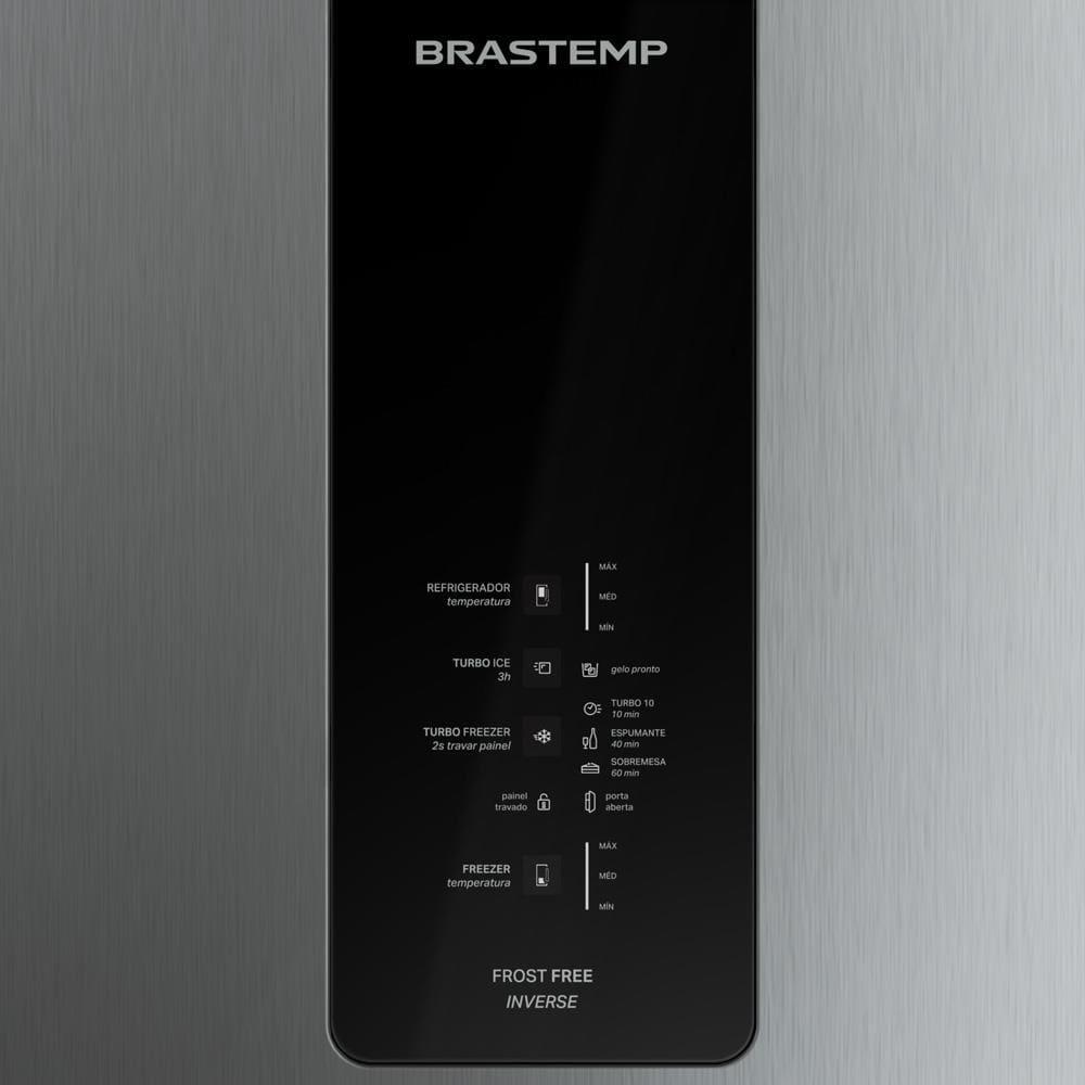 Geladeira Brastemp BRE57FK Frost Free Inverse com Painel Digital, Turbo Freezer e Ice Inox – 447L - 6