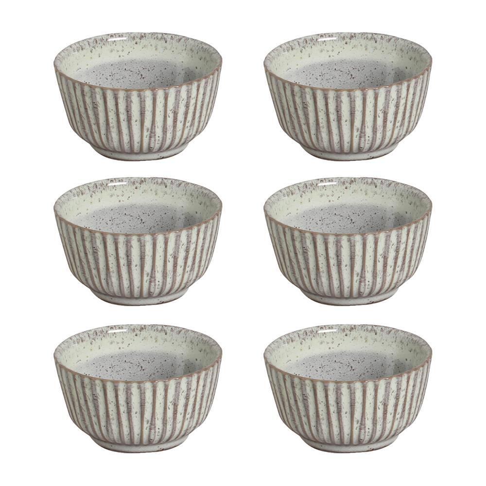 Conjunto de Ramequim Porto Brasil Linhas Pistache com 6 Peças 170 ml - Verde - 1