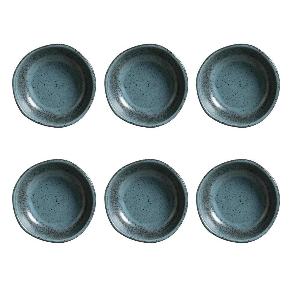 Conjunto de Ramequim Porto Brasil Orgânico Night Skye com 6 Peças 70 ml - Azul - 1