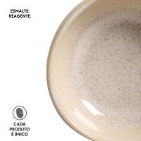 Conjunto de Ramequim Porto Brasil Orgânico Latte com 6 Peças 70 ml - Bege - 6