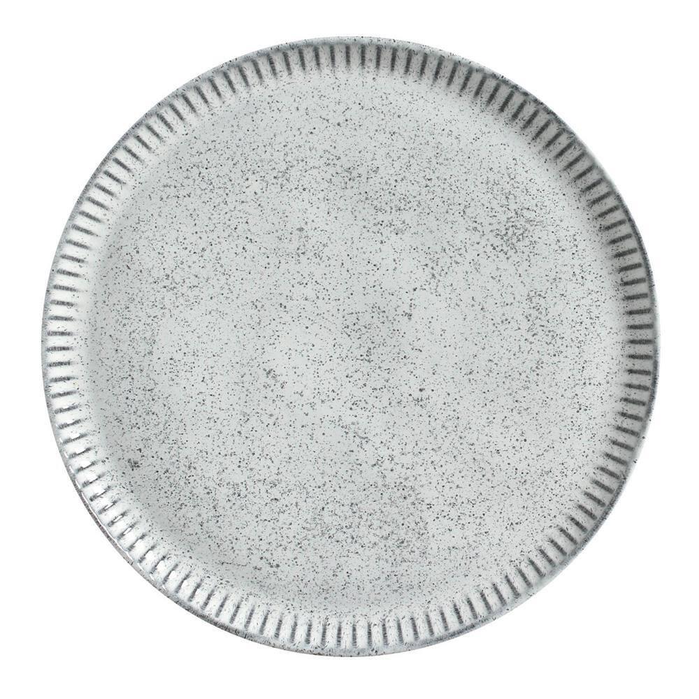 Conjunto de Pratos Rasos Porto Brasil Linhas Echo com 6 Peças - Branco - 2