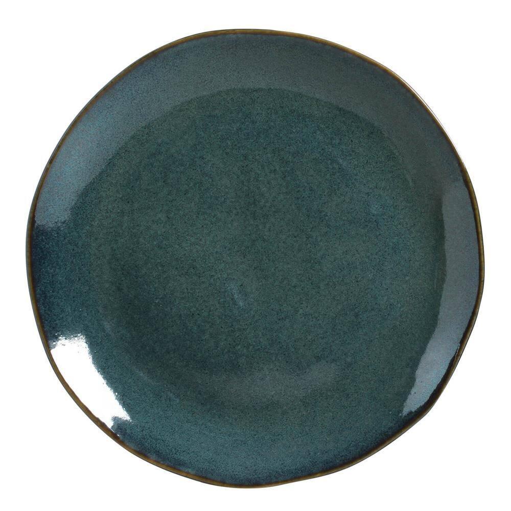 Conjunto de Pratos Rasos Porto Brasil Orgânico Oceano com 6 Peças - Azul - 2